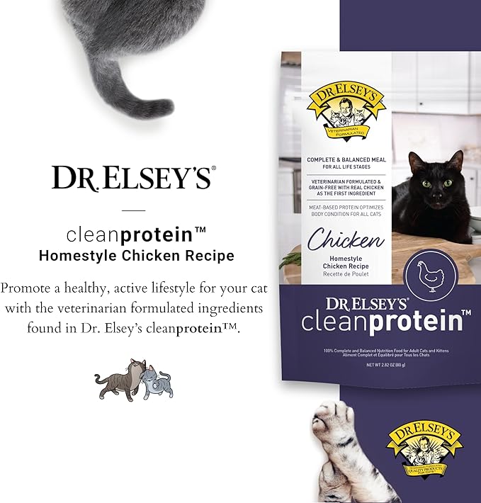 Dr. Elsey's Clean Protein Chicken Home Style Recipe All-Meat Pouch (Pack of 12)