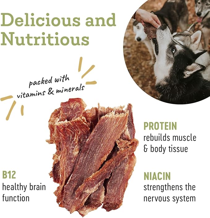 Farm Hounds - Premium Natural Pork Jerky for Dogs - Made from 100% Humanely Raised Pork - Break-to-Size - Great for Training & Treats - No Added Fillers - Made in USA - 3.5 oz - 2 Pack