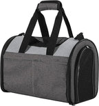 JESPET Soft-Sided Kennel Pet Carrier for Small Dogs, Cats, Puppy, Airline Approved Cat Carriers Dog Carrier Collapsible, Travel Handbag & Car Seat