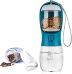 Dog Water Bottle,Portable pet Water Bottle with Food Container,Outdoor Portable Water Dispenser for Cat,Rabbit,Puppy and Other Pets for Walking,Hiking,Travel(10oz)