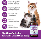 Special Breed L-Lysine for Cats & Kittens – Immune, Respiratory & Eye Health Support – Liquid Cat Supplement with Astragalus, Burdock, Atractylodes, Dangshen & Vitamins A, B1, B2, B6 – 2oz (60mL)