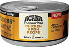 ACANA Premium Pate Wet Cat Food in Bone Broth Chicken + Fish Recipe 3oz Cans (24 count)