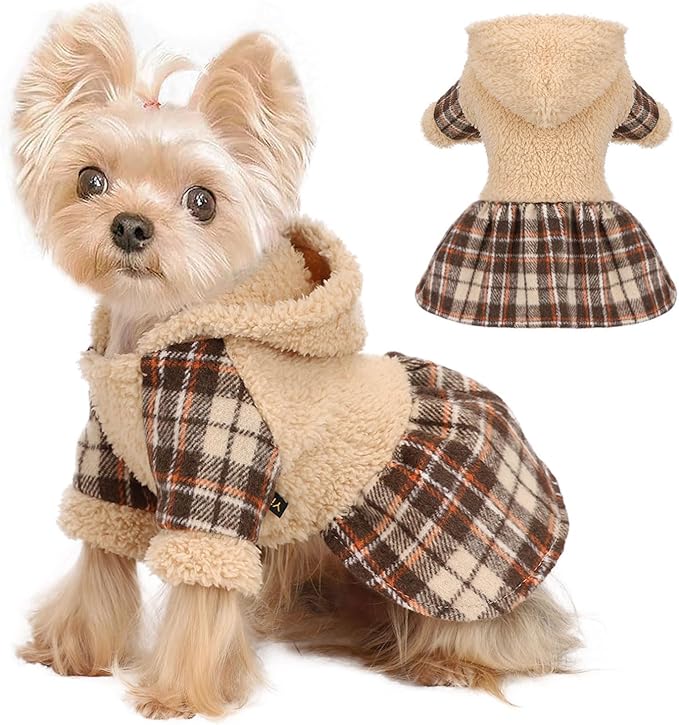 Dog Sweater Hoodie Dog Winter Clothes for Small Dogs Boy Girl Pet Hoodies for Dogs Cold Weather Coats Fall Puppy Sweatshirt Chihuahua Yorkie Cat Sweater Costumes