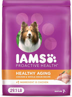 IAMS Proactive Health Healthy Aging Adult Dry Dog Food for Mature and Senior Dogs with Real Chicken, 29.1 lb. Bag