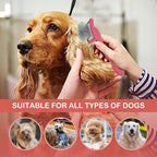 Dog Slicker Brush for Golden Doodle Grooming Kit - Dematting Brushes for Goldendoodles, Labradoodles, Poodles - Pet Hair Brush for Short & Medium Haired Dogs - Small (Red)