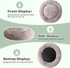 JOLLYVOGUE Dog Bed, Calming Anti-Anxiety Large Dog Bed, Fluffy Donut Cushion for Medium and Large Pets (27"/30"/36")