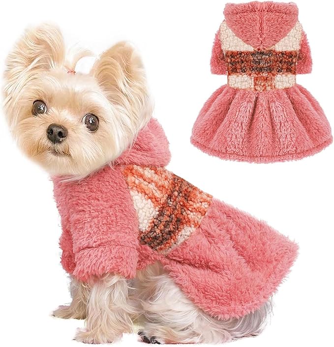 Dog Sweater Dog Hoodie Clothes for Small Dogs Boy Girl Pet Hoodies for Dogs Cold Weather Coats Fall Puppy Sweatshirt for Chihuahua Yorkie Cat Sweater Costumes