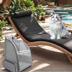 Dog Backpack Carrier,Pet Carrier for Cat/Small Dogs/Bunny,Ventilated Mesh Dog Backpack,Dog Travel Bag,Dog Bag,Small Dogs/Medium Cats Fit Up to 11lbs,Foldable Dogs Carrying Backpack