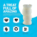 Sitka Farms Beef Cheek ROLL Natural 5-6 Inch (10 Count) Extra Thick Dog Chew Bones No Rawhide Sourced from Free Range Grass Fed/Healthy Teeth and Gums for Small Medium and Large Dogs