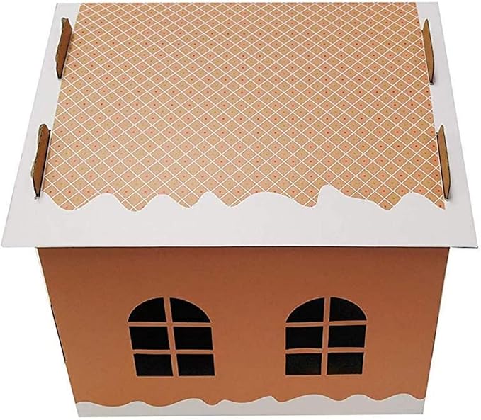 Midlee Gingerbread Christmas Cat Scratcher House