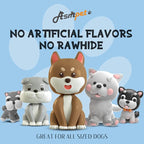 ASMPET Dog Treats Chews, Chicken Wrapped Cod Skin Sticks, Rawhide Free Cod Skin Treats for Dogs, Large, 10.6 oz