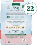 Nutro Limited Ingredient Diet Dry Dog Food, Salmon & Lentils Recipe, 22 lbs.