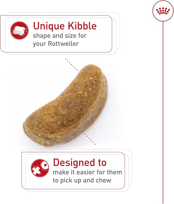 Royal Canin Rottweiler Adult Breed Specific Dry Dog Food, 30 lb bag