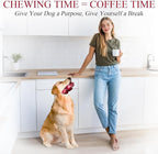 Apasiri Tough Dog Toys for Aggressive Chewers Large Breed, 2-Pack Dogs Chew Toys for Large Medium Dogs, Nylon and Rubber Dog-Bones for Teething Chew, Beef Flavor, for Doggo 20-75 lbs