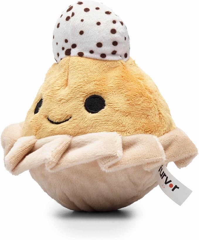 Flourish Pets 2 in 1 Multi-Layer Chew Toy for Active Dogs | Non-Toxic BPA Free Double Stitched Soft Fabric Exterior Dog Toys | Long-Lasting Dog Plush Toys – Pumpkin Pie