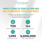 AminAvast Small Dogs & Cat Kidney Support - Promotes Healthy Kidney Support in Cats & Small Dogs - 300mg (60 Chews)