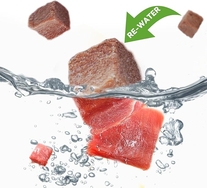 OPET Freeze Dried Cat Treats - Single Ingredient High Protein Pet Food, Healthy Training Snacks, Freeze Dried Duck Food Toppers for Cats and Dogs, Grain Free (4 Pack, Chicken & Duck)