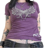 Women Y2K Graphic T-Shirts Summer Short Sleeve Punk Gothic Tee Tops Vintage 90s Aesthetic Emo Clothes Streetwear