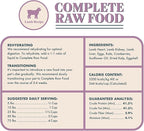 King Lou Pets - Human Grade Raw Food for Dogs and Cats - Complete Meal for Pets - Freeze Dried Lamb Recipe - 14oz