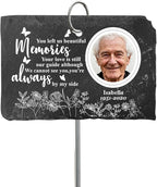 Engraved Pet Memorial Garden Stone with Stake, Custom Dog/Cat Loss Gift, Honor Your Beloved Pet, Personalized Outdoor Remembrance Gifts