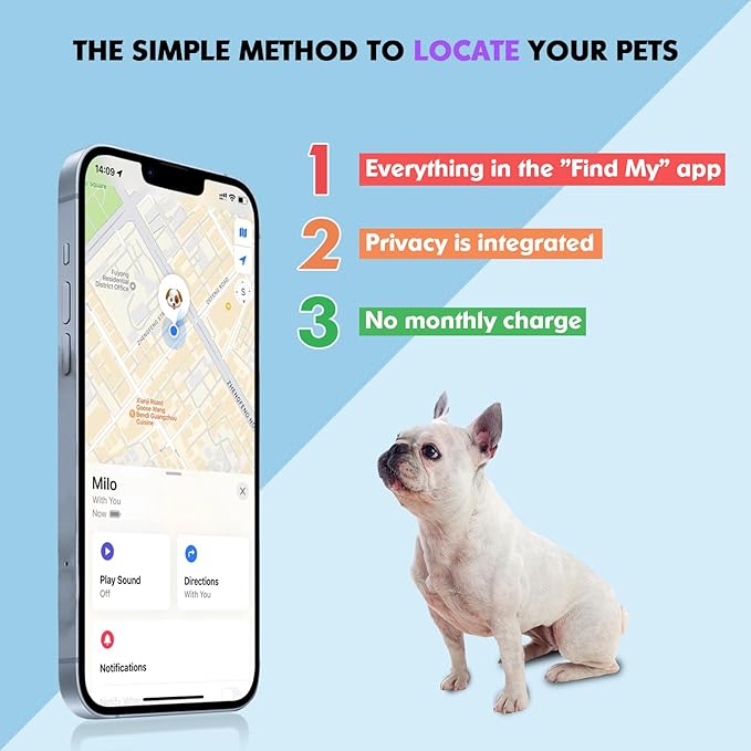 2-in-1 GPS Tracker for Dogs: Smart Collar with Real-Time Location, No Monthly Fee, Unlimited Range (iOS Only) GPS Tracker Dog Collar- Ideal for Small, Medium Large Dogs(Tracker Included) (Brown)