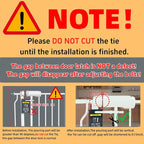 TSAYAWA Extra Wide Walk Through Baby Gate with Door, 62-67 Inch Wide Presure Mounted No Drill Metal Auto Close Child Gate for Stair Doorway - Indoor Outdoor Safty Gate for Toddler Dog Doggie, White