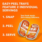 IAMS Perfect Portions Adult Wet Cat Food Pate, Chicken, Salmon, and Tuna Recipe Variety Pack, 2.6 oz. Easy Peel Twin-Pack Trays (24 Count, 48 Servings)