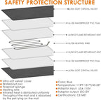 Pet Heating Pad for Dog Heating Pad for Cat Electric Mat Heated Pet Bed Mat Pet Heating Pad with Timer and Soft Washable Cover(X-Large:32" x 20"(Gray))