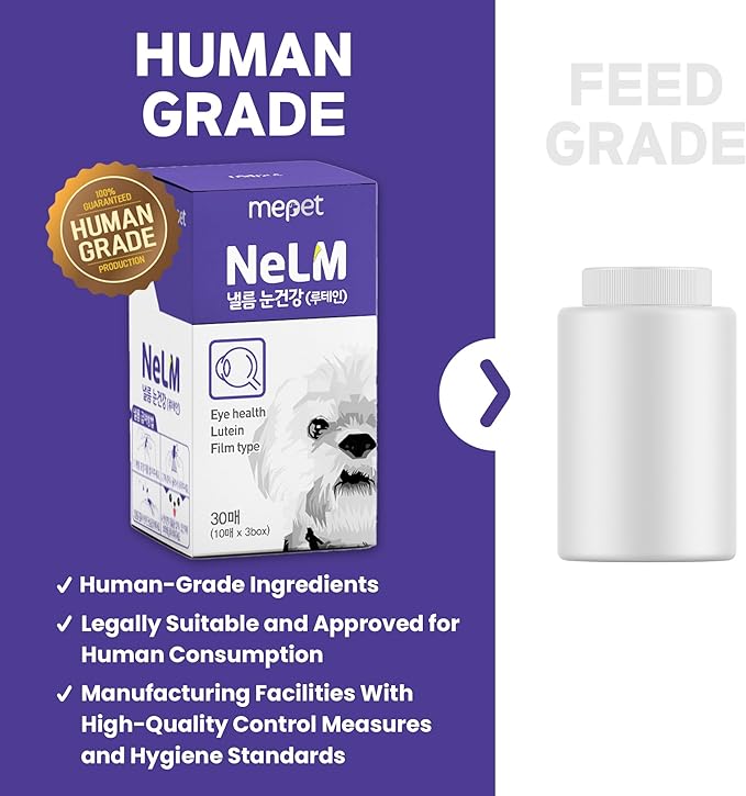 NeLM Supplements & Vitamins for Dogs - Mouth Dissolving Strips - Multivitamin, Eye, Hip & Joints, Gut, Dental Support - Pet Health Supplies - 30 Stips(Pack of 1) (30 Strips (Pack of 1), Eye Support)