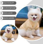 BINGPET Dog Hoodies - Fleece Lined Fall Dog Puppy Sweatshirt Soft Warm Sweater Winter Hooded Clothes for Small Medium Large Dogs & Cats