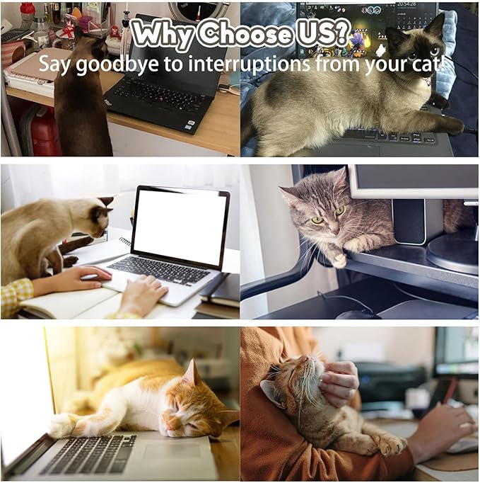 Cat Bed for Desk, Perfect Desk Pet Nest Cat Bed for Indoor Cats Height Adjustable Cat Desk Bed Max Load 50 LBS Comfortable Pet Bed for Kitty with 360° Rotating (Brown)