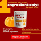 OH NORMAN! Single Ingredient Pumpkin Dog Treats by Kaley Cuoco, Healthy Dog Treats for All Life Stages and Breeds, Air Dried, Ethically Sourced in Canada, 6 Oz