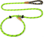 lynxking Slip Lead Dog Leash Reflective, Heavy Duty Comfortable Strong Rope for Large Medium Small Dogs No Pull Pet Training (Light Green, 2PCS Large 1/2in x 6ft)