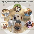 Large Squeaky Plush Dog Toys, Interactive Puppy Toys for Tug of War, Tough Pet Toys for Dogs, Dog Chew Toy for Small, Medium, and Large Dogs