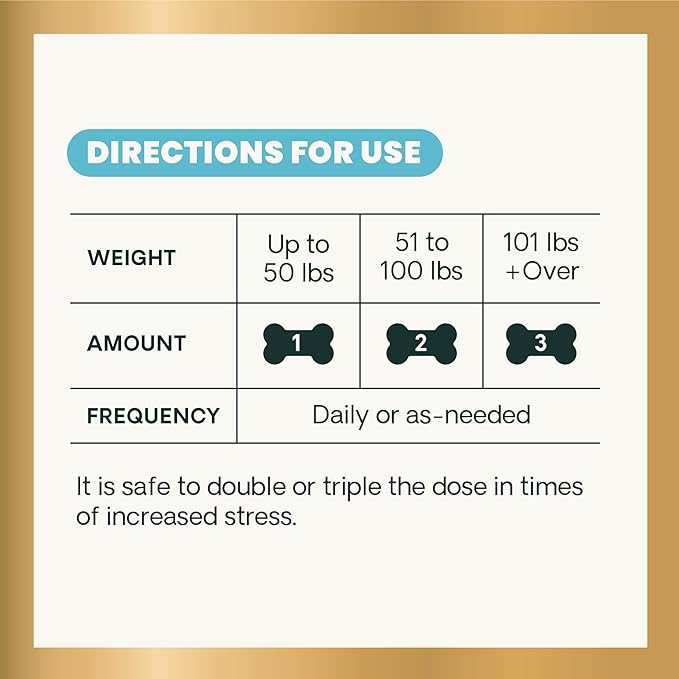 VETRISCIENCE Calm & Confident Chews, Composure Clinically Tested Calming and Anxiety Supplement for Dogs, Reduce Stress and Fear, for Thunderstorms, Fireworks and Travel, Peanut Butter, 120 Count
