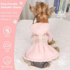 Dog Sweater Hoodie Dog Winter Clothes for Small Dogs Boy Girl Pet Hoodies for Dogs Cold Weather Coats Fall Puppy Sweatshirt Chihuahua Yorkie Cat Sweater Costumes