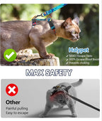 Halypet Cat Harness and Leash Set, Escape Proof [3 in 1 Adjustable & Lightweight] Cat Harness, Comfortable Soft Kitten Harness for Cats Safe, Easy to Wear, Outdoor Walking Travel