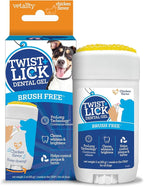 Twist + Lick Dental Gel for Dogs, Cleans Teeth and Freshens Breath for 24 Hours, Chicken Flavor, 2 oz, 30 Day Supply