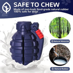 Dog Toys for Aggressive Chewers Large Breed, for German Shepherd, Indestructible Interactive Treat Dog Toys for Large Medium Breeds, Food Grade & Tough Rubber, Fun to Chew, Chase and Fetch (Blue)