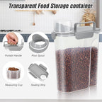 TBMax Dog Cat Food Storage Container 5 to 7 lbs, Airtight Pet Food Dispenser with Easy-Pouring Spout & Measuring Cup, Portable Kibble Container for Travel Dog Food Storage