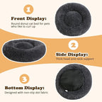 JOLLYVOGUE Dog Bed, Calming Anti-Anxiety Large Dog Bed, Fluffy Donut Cushion for Medium and Large Pets (27"/30"/36")