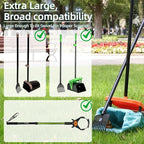 100 Count Extra Large Dog Poop Bags with Handle, fit for Swivel Bin Pooper Scooper,CornStarch Based Heavy Duty and Leak-Proof Waste Bags for Dog & Cat Litter(Unscented)