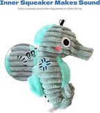 Dog Plush Toy for Small and Medium Dogs, Satisfy Dog's Natural Hunting Instinct, Squeaky Dog Toys for Indoor, Crinkle Sound Paper (2 Pack)