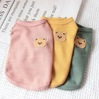 Fleece Cotton Winter Dog T-Shirts & Cats Tee Shirts Soft Breathable Sleeveless Vests for Medium Small Dogs