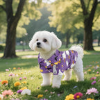 Halloween Ghost Dog Shirts for Large Dogs Girls Boys Cat Collared Polo T-Shirts Breathable Doggy Sweatshirt Summer Button Up Collar Puppy Clothes Casual Wear for Hot Weather