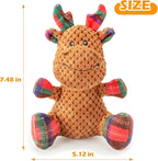 Christmas Dog Toys Dog Squeaky Toy with Crinkle Paper Interactive Durable Plush Dog Chew Toys for Puppy, Small, Middle, Large Dogs Training and Reduce Boredom