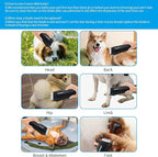 3 Pack 7FC Detachable Pet Dog Grooming Ceramic Blades,Compatible with Andis,Oster A5,Wahl KM-10 Series,Size 7FC Blade 1/8-Inch 3.2MM Cut Length