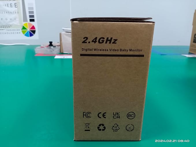 Blemil Baby Monitor with 2 Cameras and Audio, 4.3'' IPS Split-Screen Monitor with 29-Hour Battery, 1000ft Range Pan-Tilt-Zoom Video Baby Monitor No WiFi, 2X Zoom