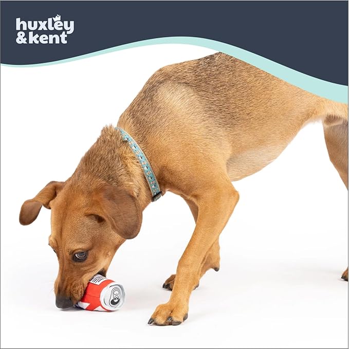 Huxley & Kent Funny Dog Toy w/Squeaker – Power Plush Squeaky Dog Toys for Small Dogs – Durable Small Stuffed Animal for Indoor Play & Fetch - Tiny Tuff Pups Belly Rubbin