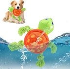 SCENEREAL Turtle Dog Toy - Durable Chew & Fetch Toy for Large Dogs, Floats on Water for Pool, Lake or Beach, Interactive Outdoor Training Retrieving Dummy for Medium Puppies